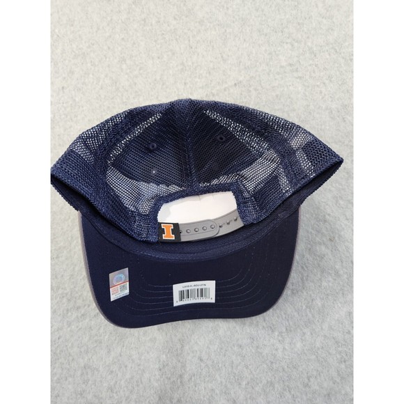 University Of Illinois Fighting Illini Football Adjustable Hat Cap Mesh Back NWT - Picture 4 of 8